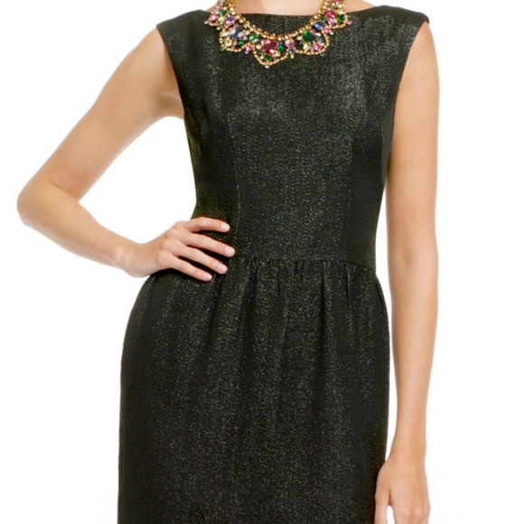 Millie Sparkly Black Cocktail Dress - Pink Liner - Picture 1 of 6